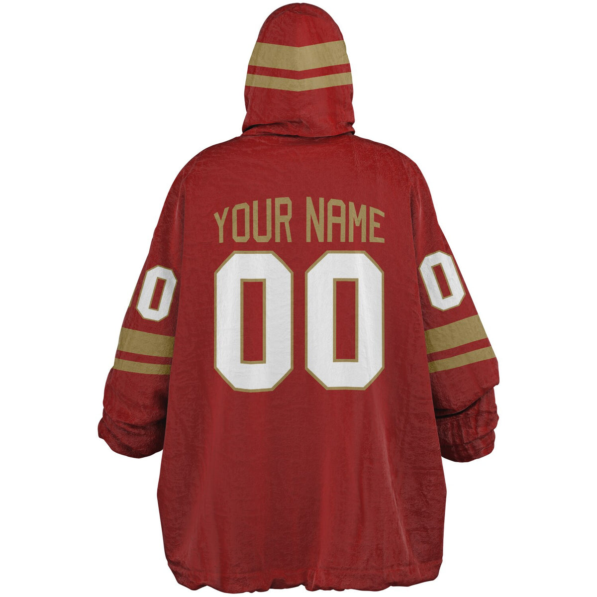 Red Dark Gold Superfan Reversible