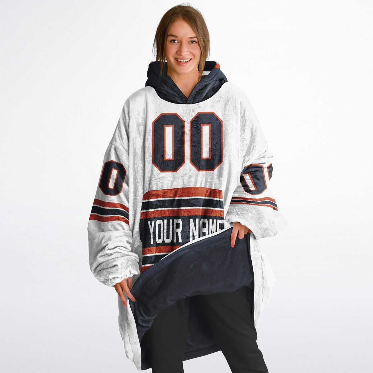 Navy/Orange/White Superfan Reversible