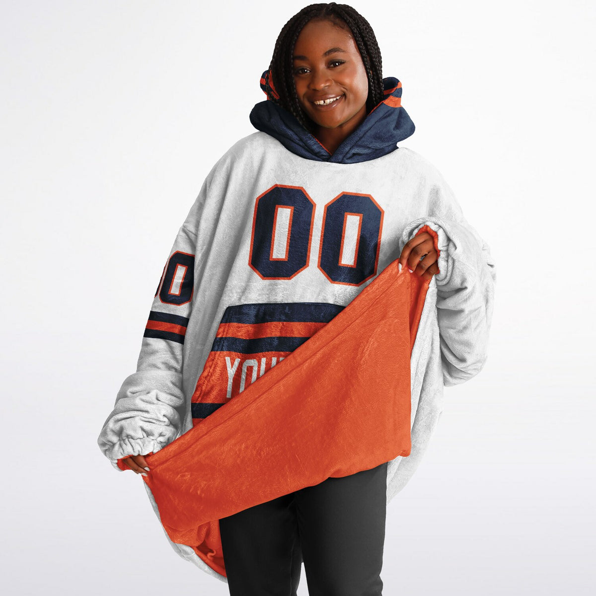 Orange/Navy Superfan Reversible