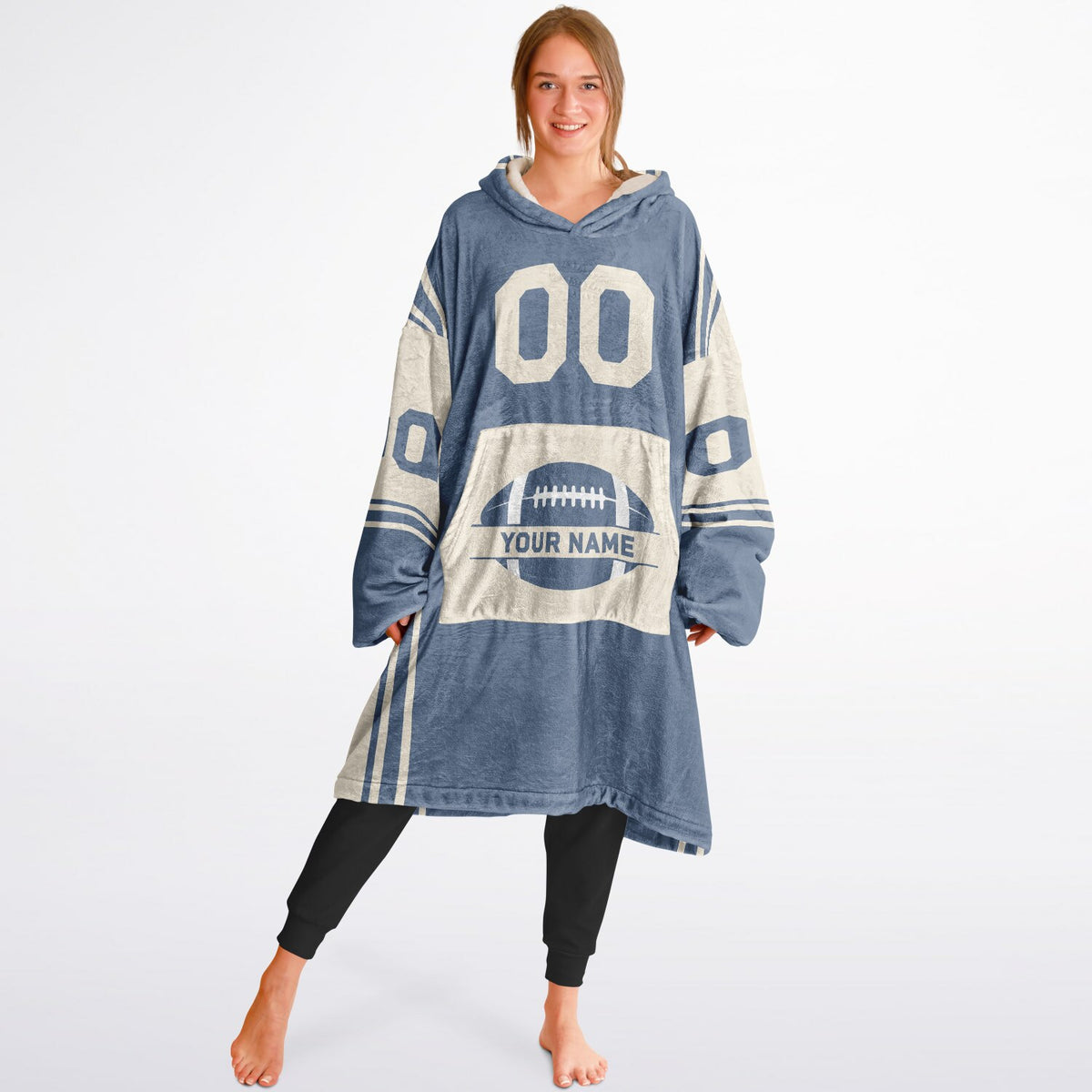 Slate Blue & Cream Bold