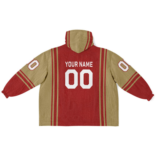 Red Dark Gold Bold
