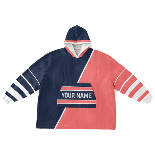 Navy Electric Coral White Split Decision