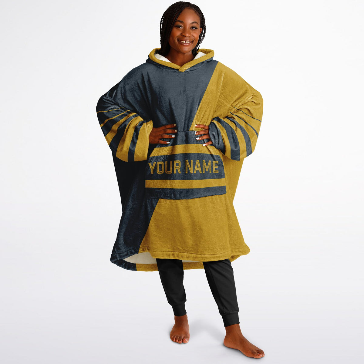Charcoal & Mustard Split Decision
