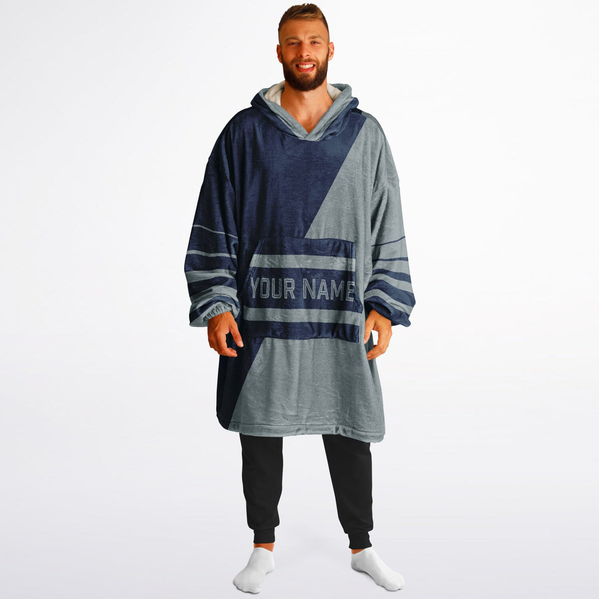 Navy & Silver Split Decision