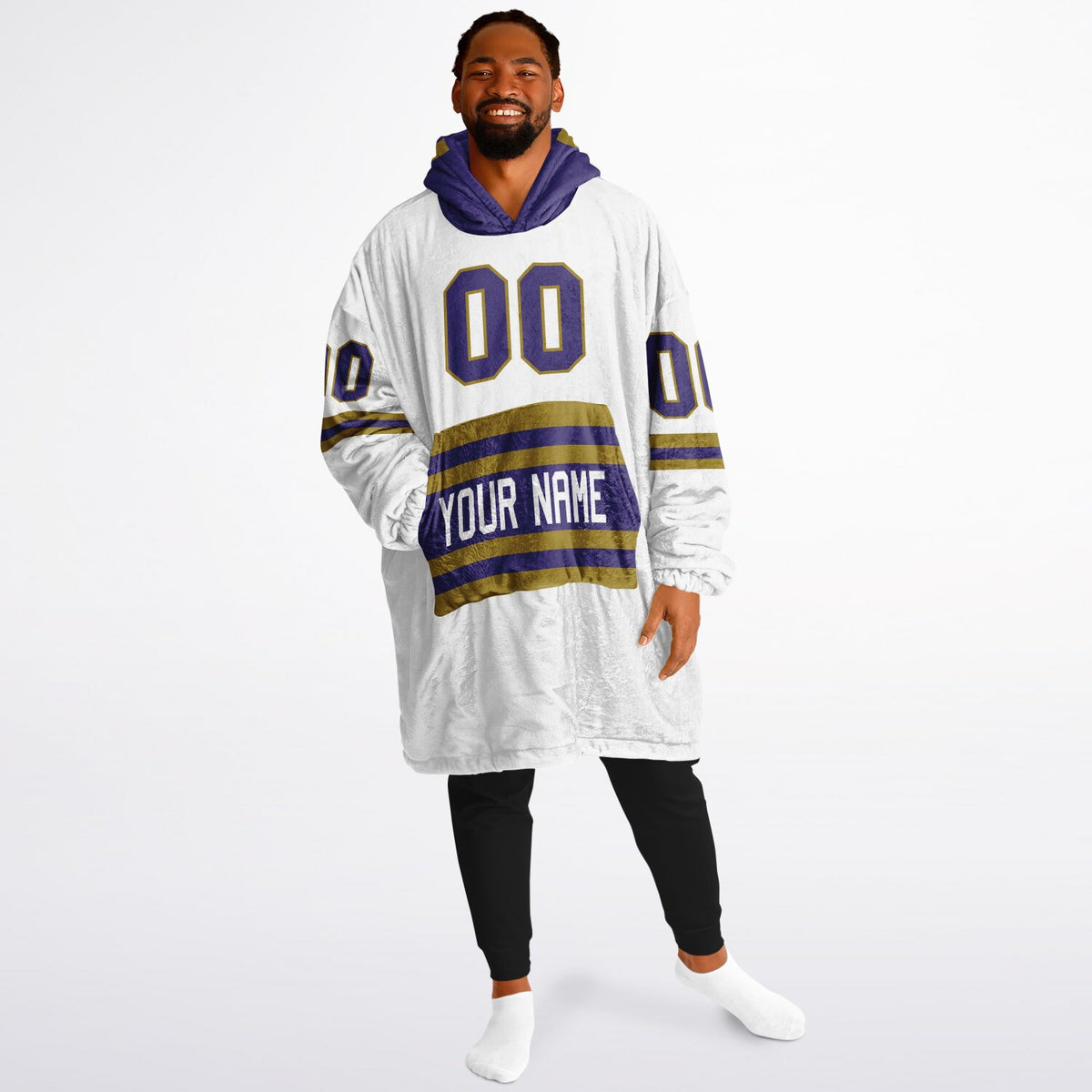 Purple Dark Gold Superfan Reversible