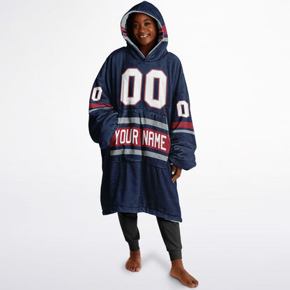 Nautical Blue/Red/Silver Superfan Reversible