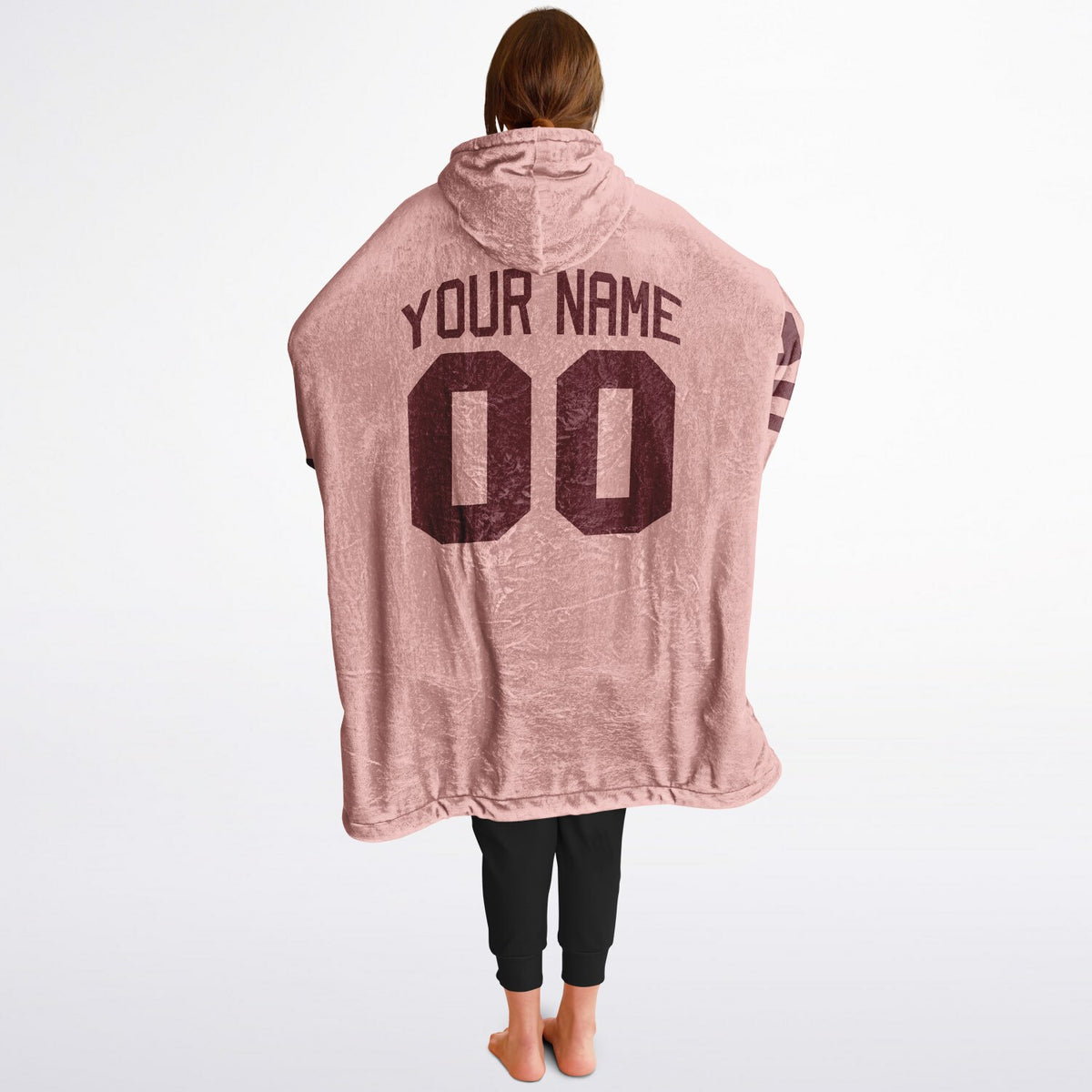 Burgundy & Blush Pink Superfan Reversible