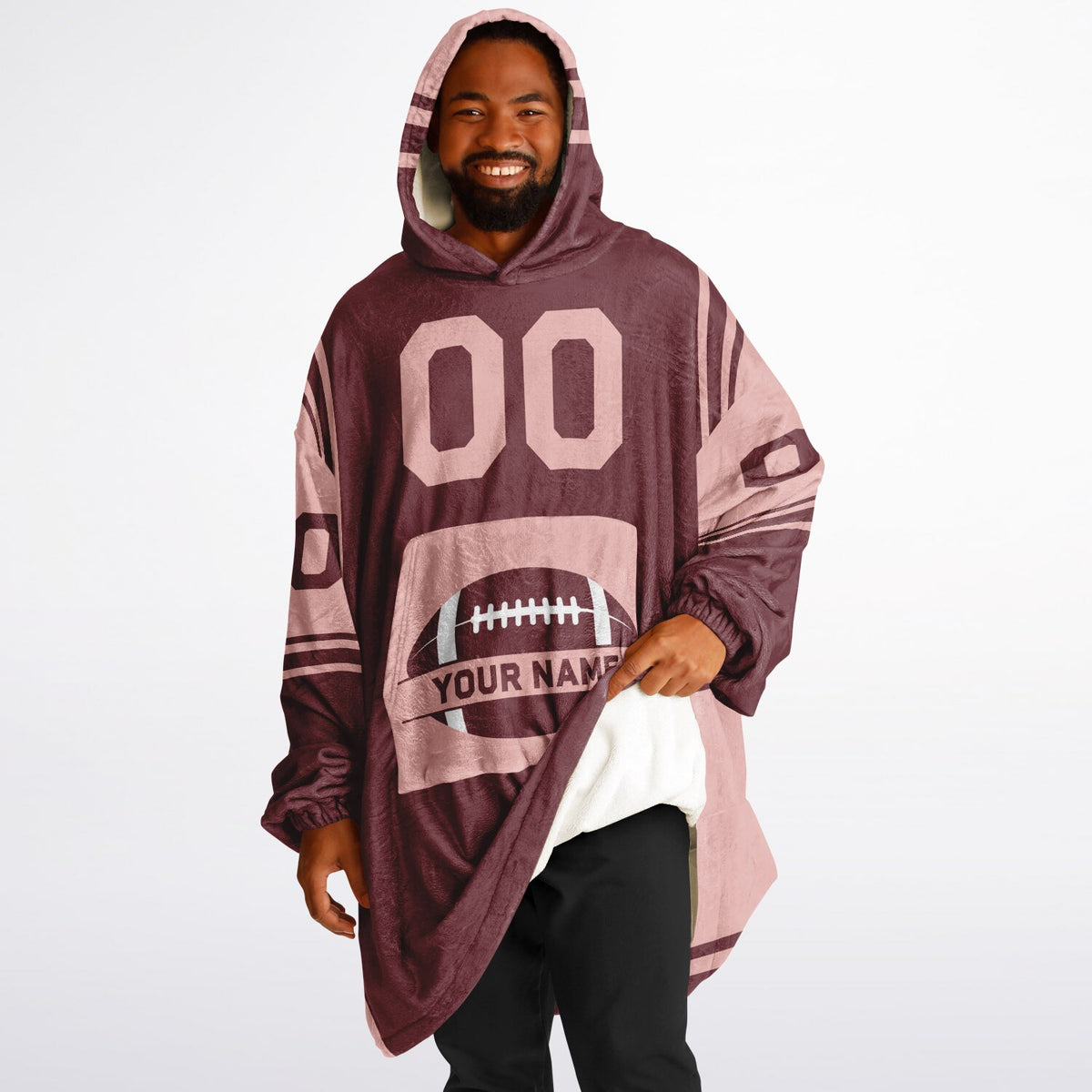 Burgundy & Blush Pink Bold