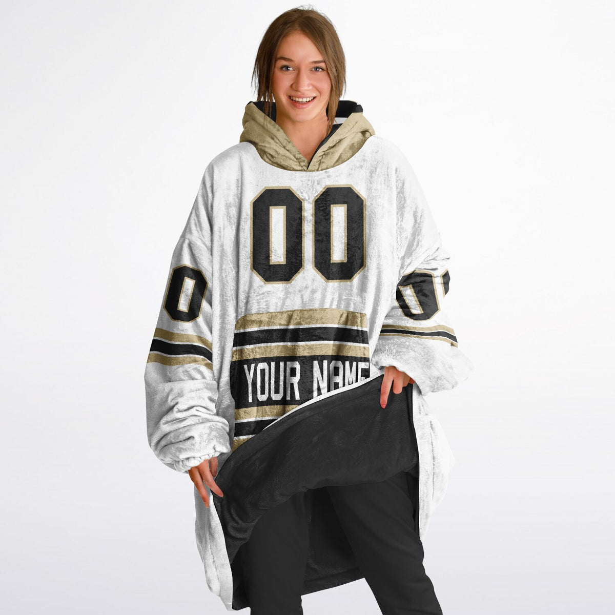 Black/Light Gold/White Superfan Reversible