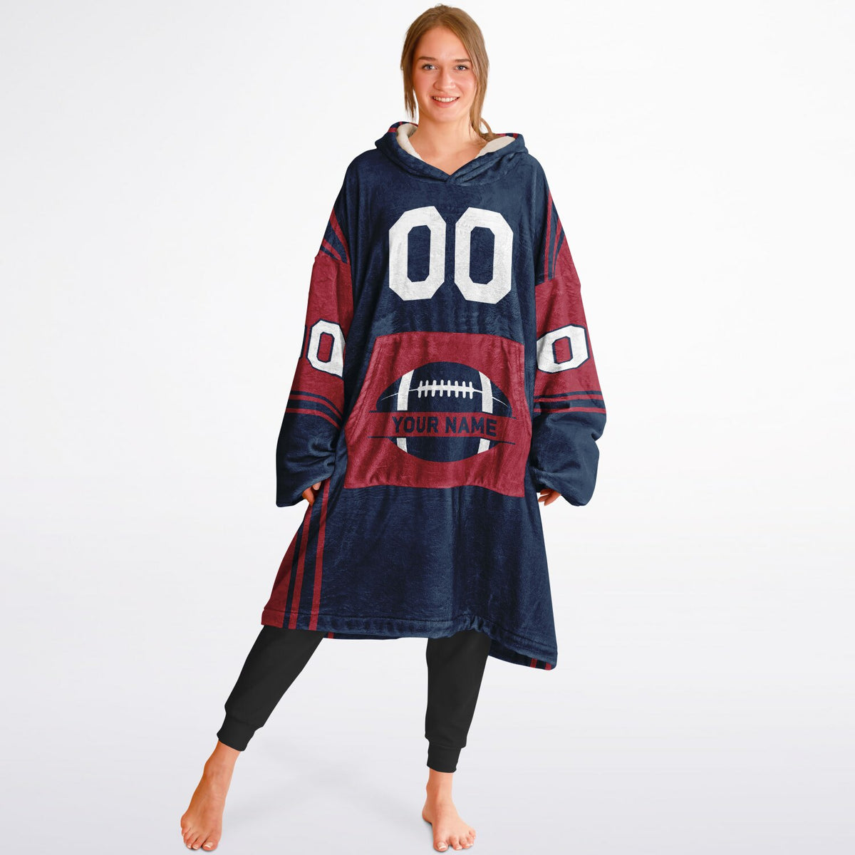 Navy & Red Bold