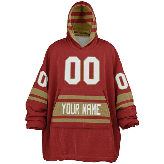 Red/Metallic Gold Superfan Reversible