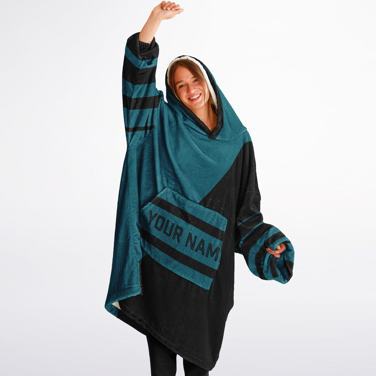 Teal & Black Split Decision
