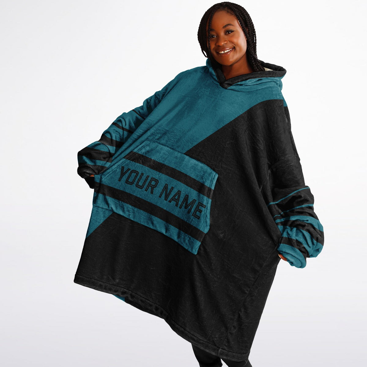 Teal & Black Split Decision