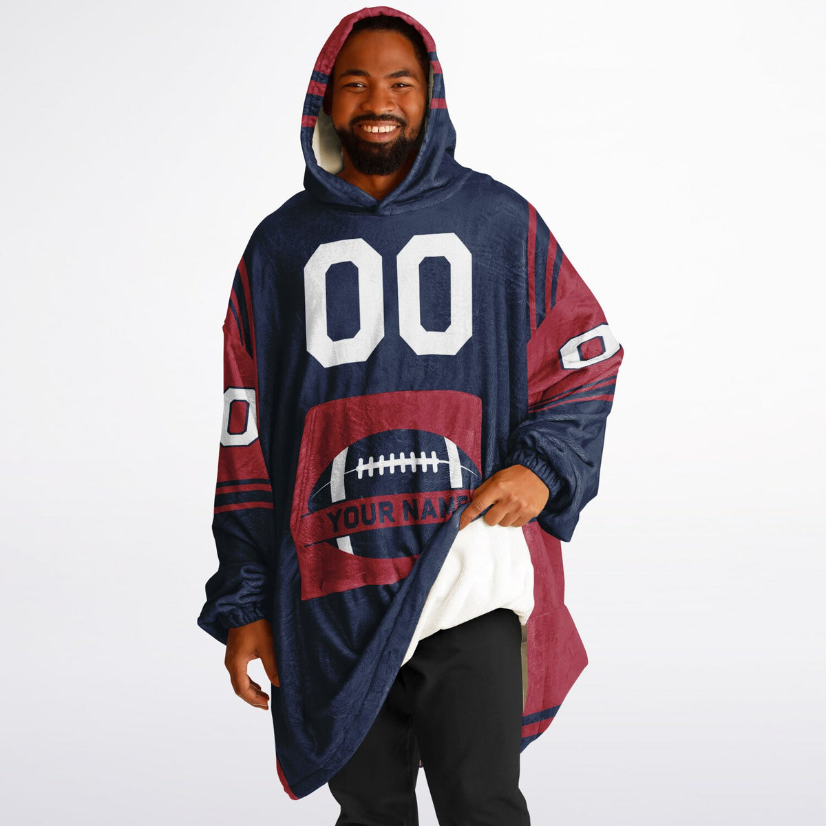 Navy & Red Bold