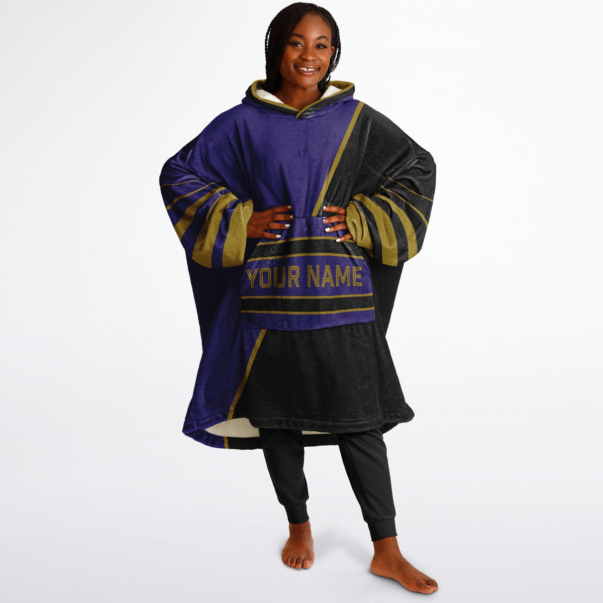 Purple Black Dark Gold Split Decision