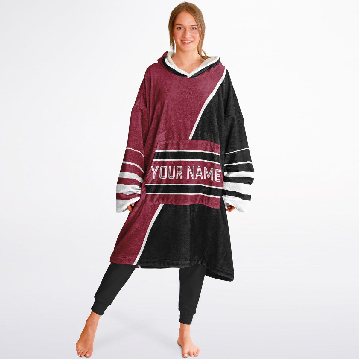 Crimson/Black/White Split Decision