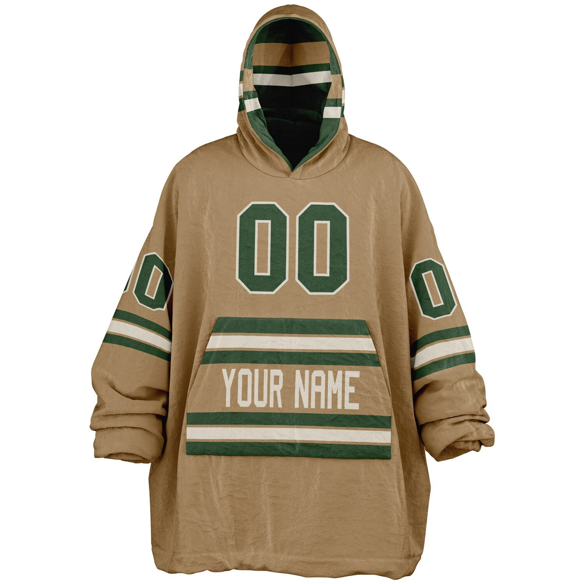 Forest Green Cream Camel Superfan Reversible