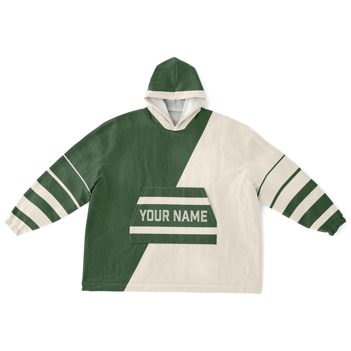 Forest Green & Cream Split Decision