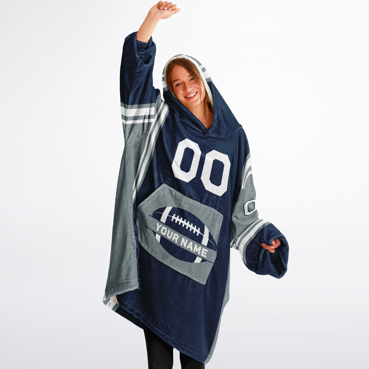 Navy/Silver/White Bold