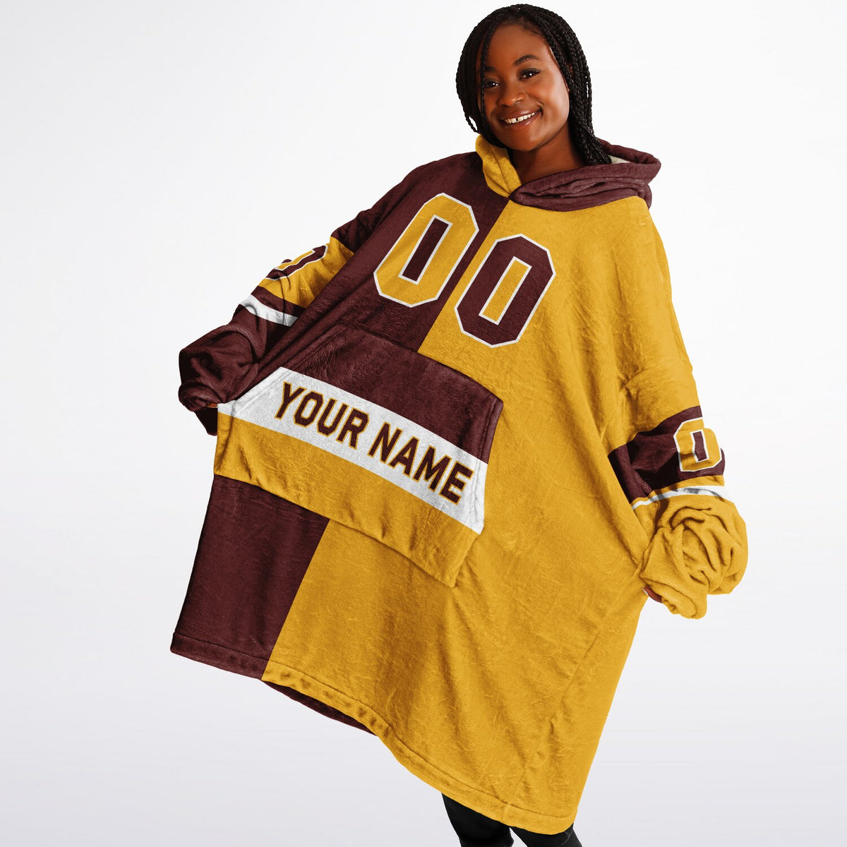 Burgundy/Gold/White Halftime