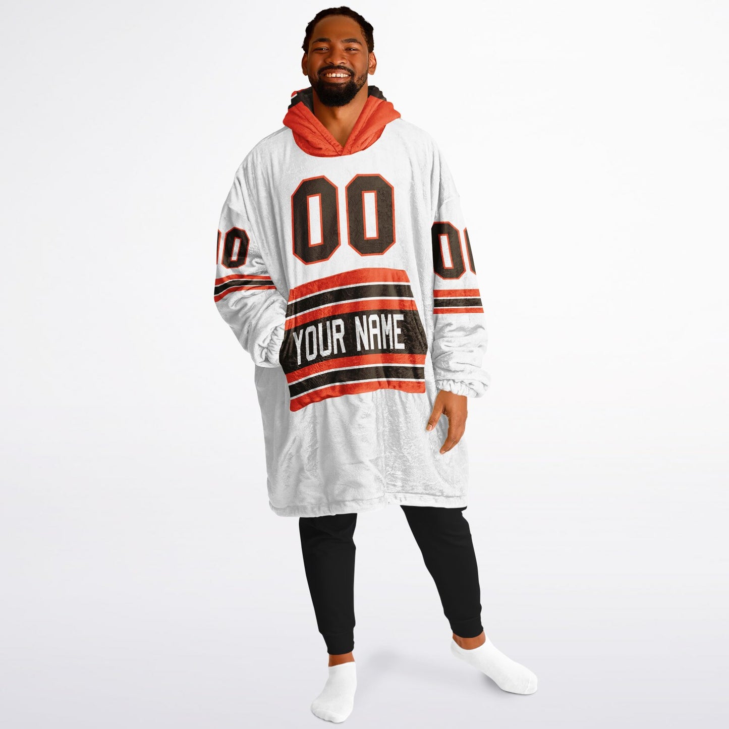 Brown/Orange/White Superfan Reversible