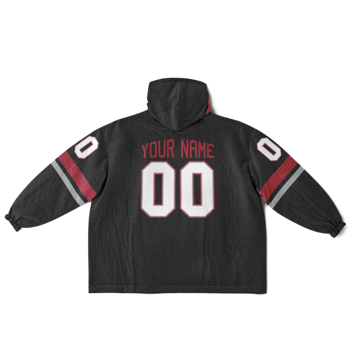 Black/Red/Silver Superfan Reversible