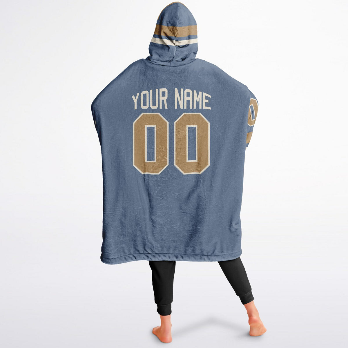Slate Blue Cream Camel Superfan Reversible