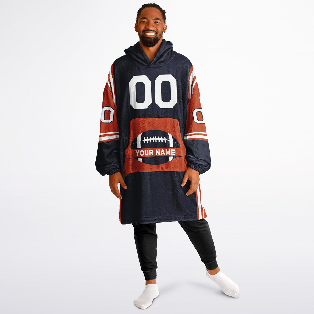 Navy/Orange/White Bold