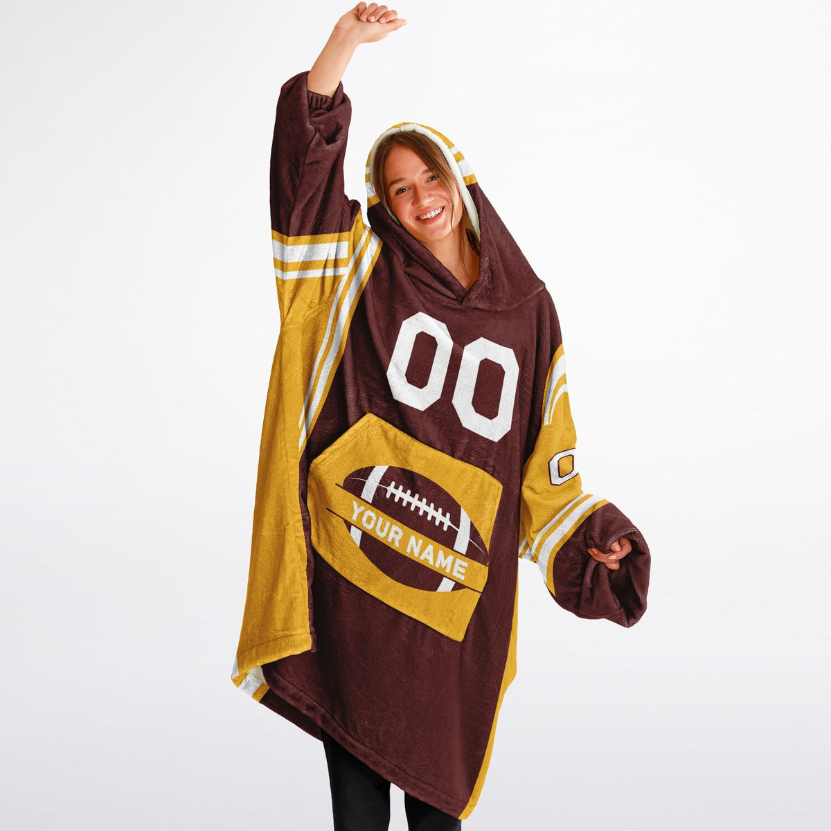 Burgundy/Gold/White Bold