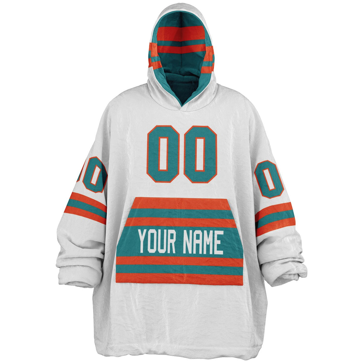 Aqua & Orange Superfan Reversible