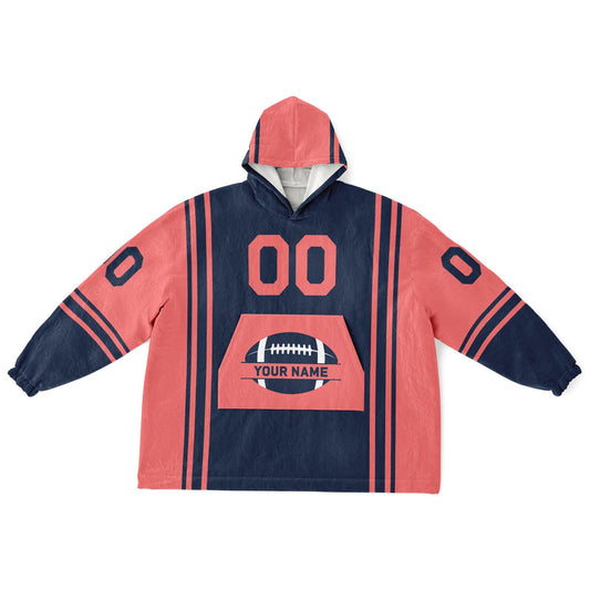 Navy & Electric Coral Bold
