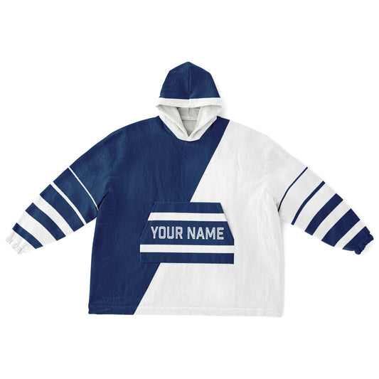 Blue & White Split Decision