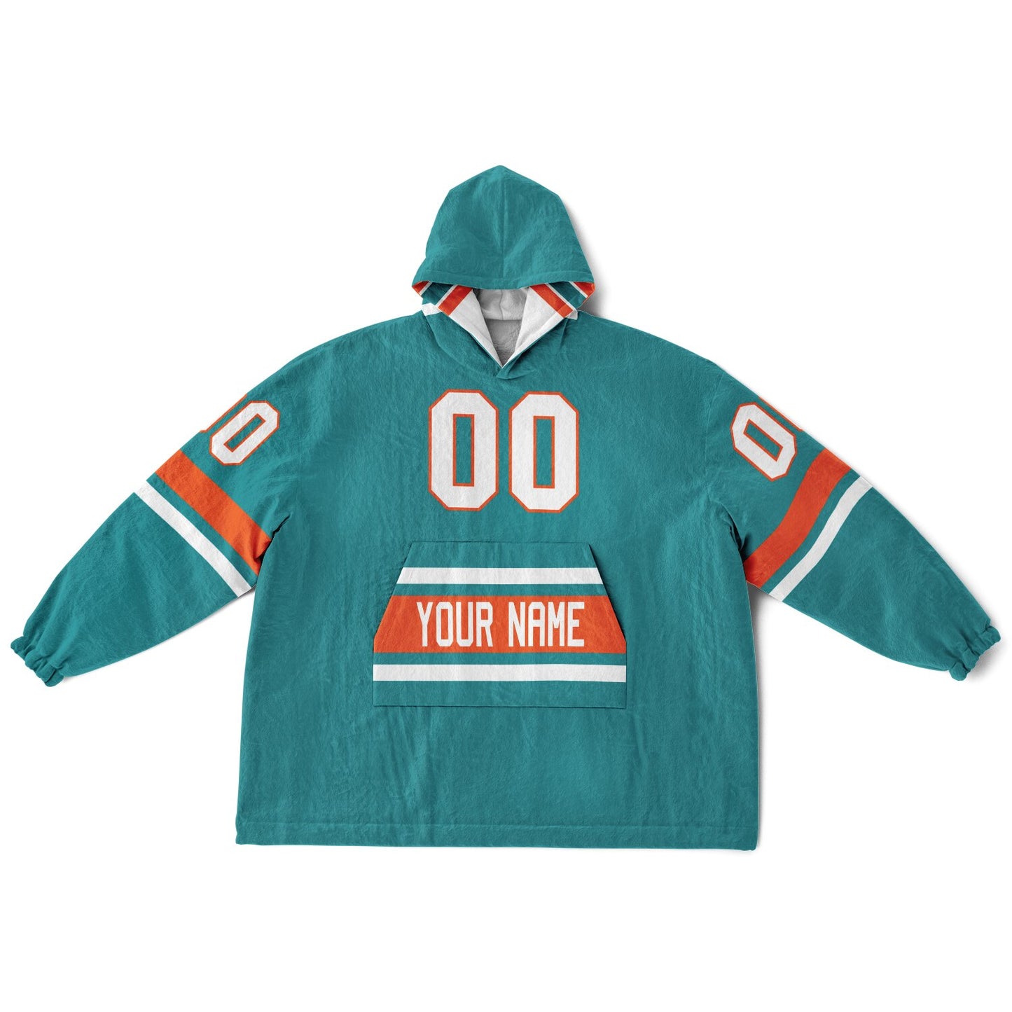 Aqua/Orange/White Superfan Reversible