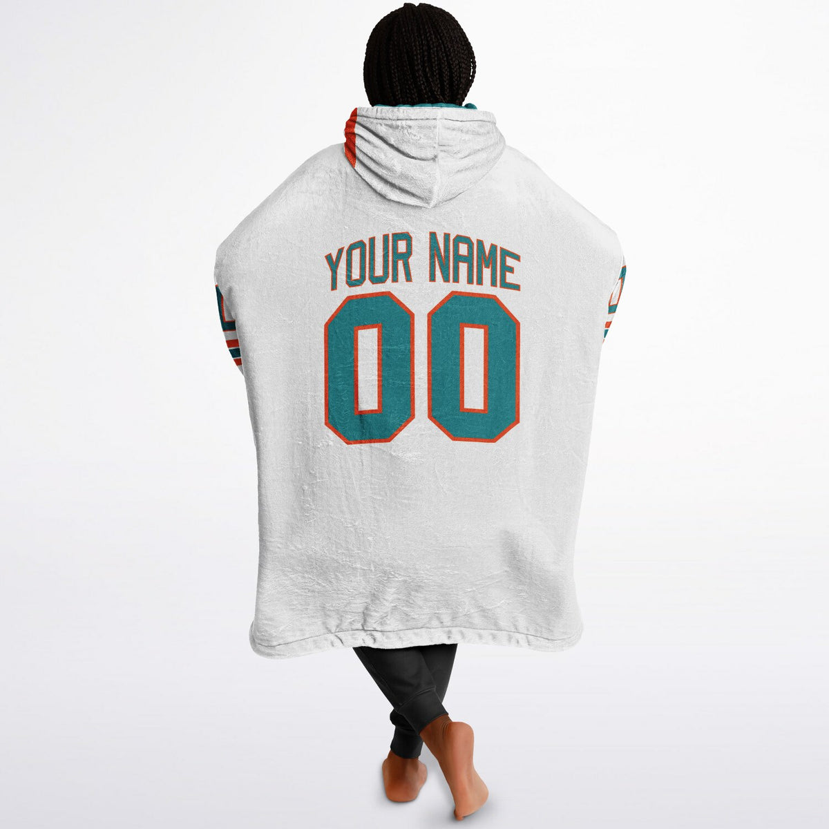 Aqua/Orange/White Superfan Reversible