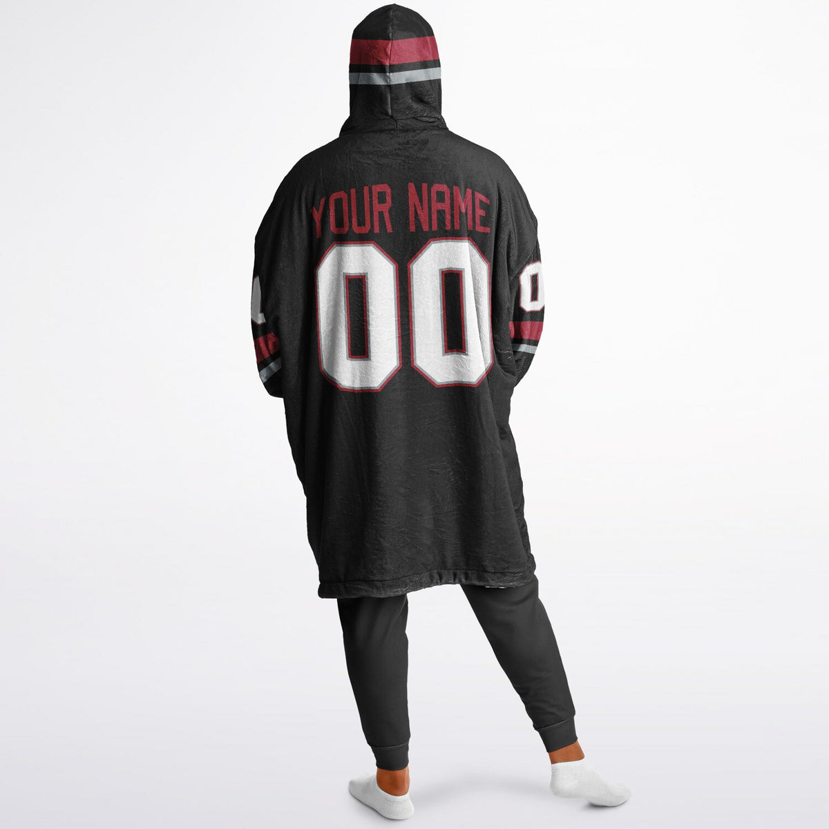 Black/Red/Silver Superfan Reversible