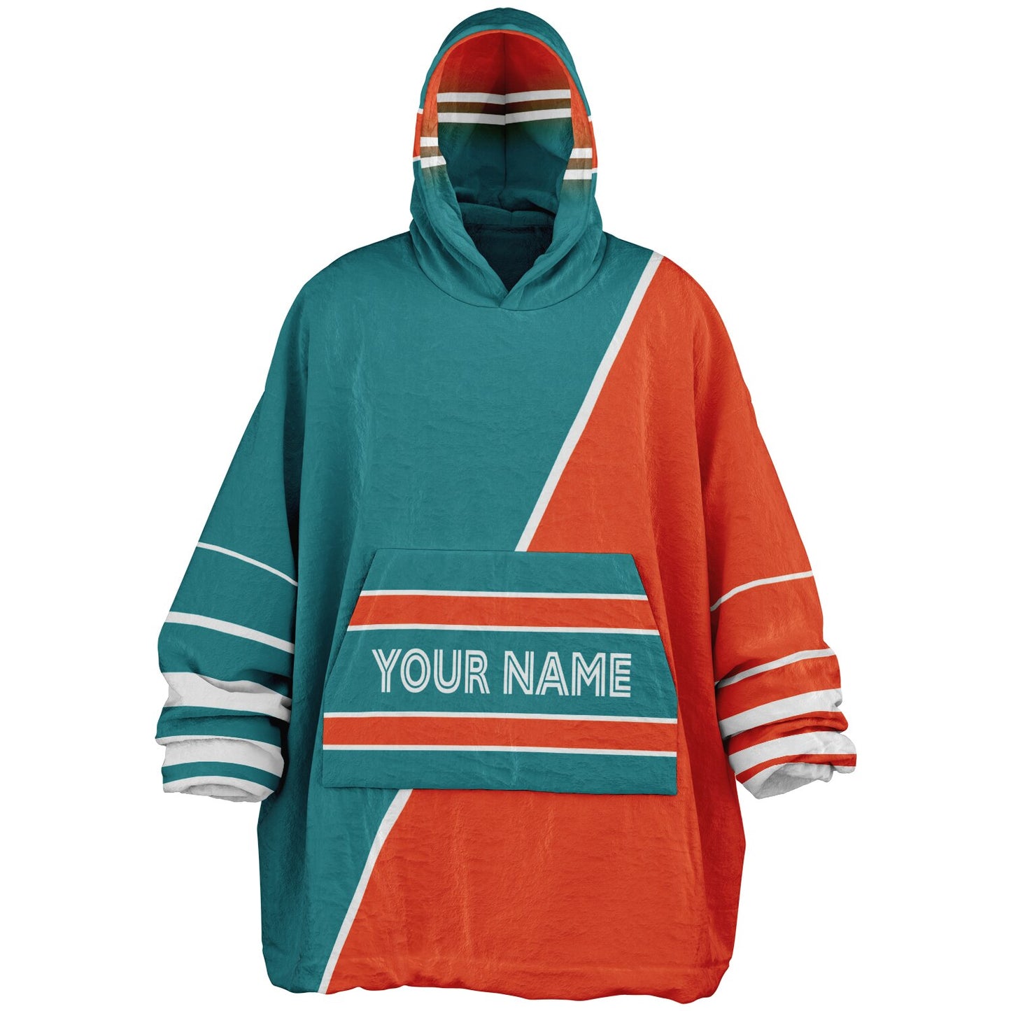 Aqua/Orange/White Everyday Reversible