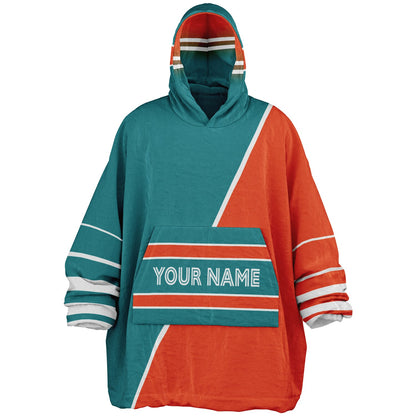 Aqua/Orange/White Everyday Reversible