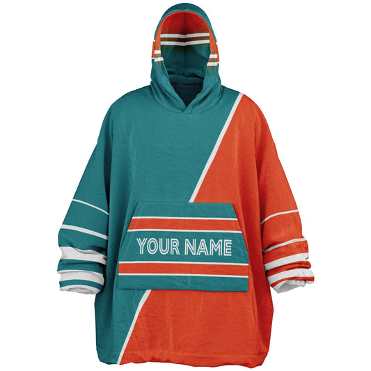Aqua/Orange/White Everyday Reversible