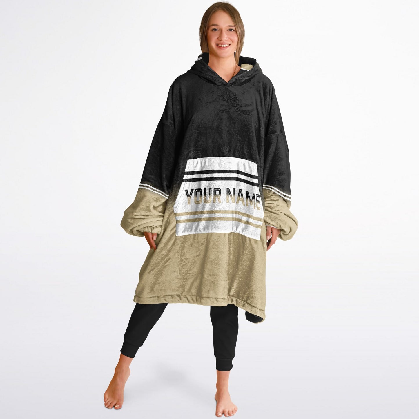 Black/Old Gold/White Everyday Reversible