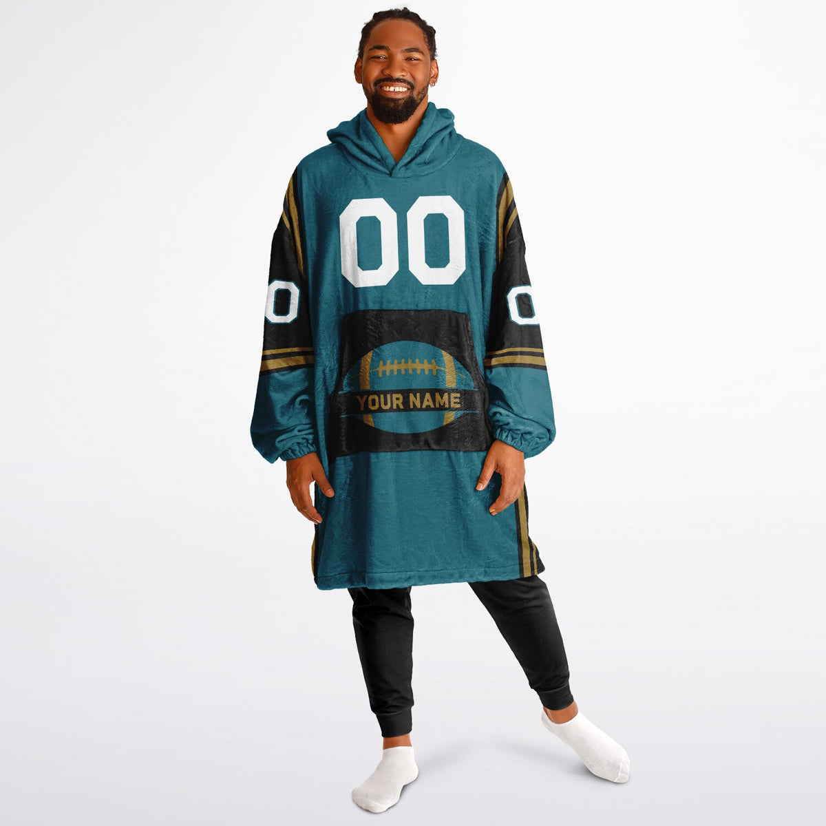 Teal/Black/Gold Bold