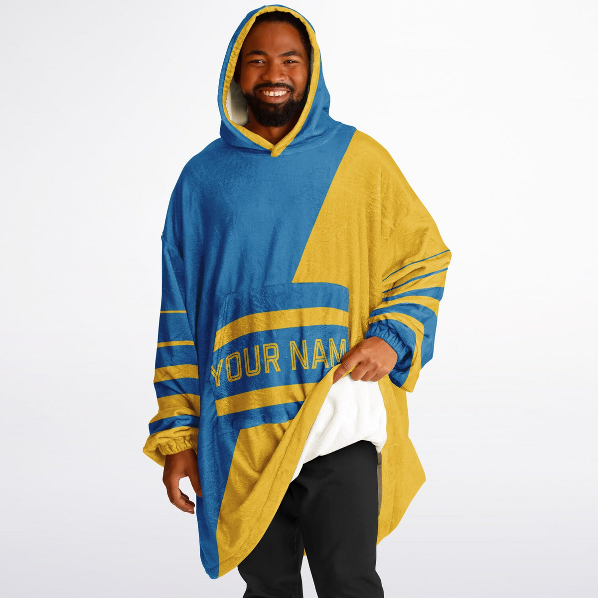 Blue & Gold Split Decision
