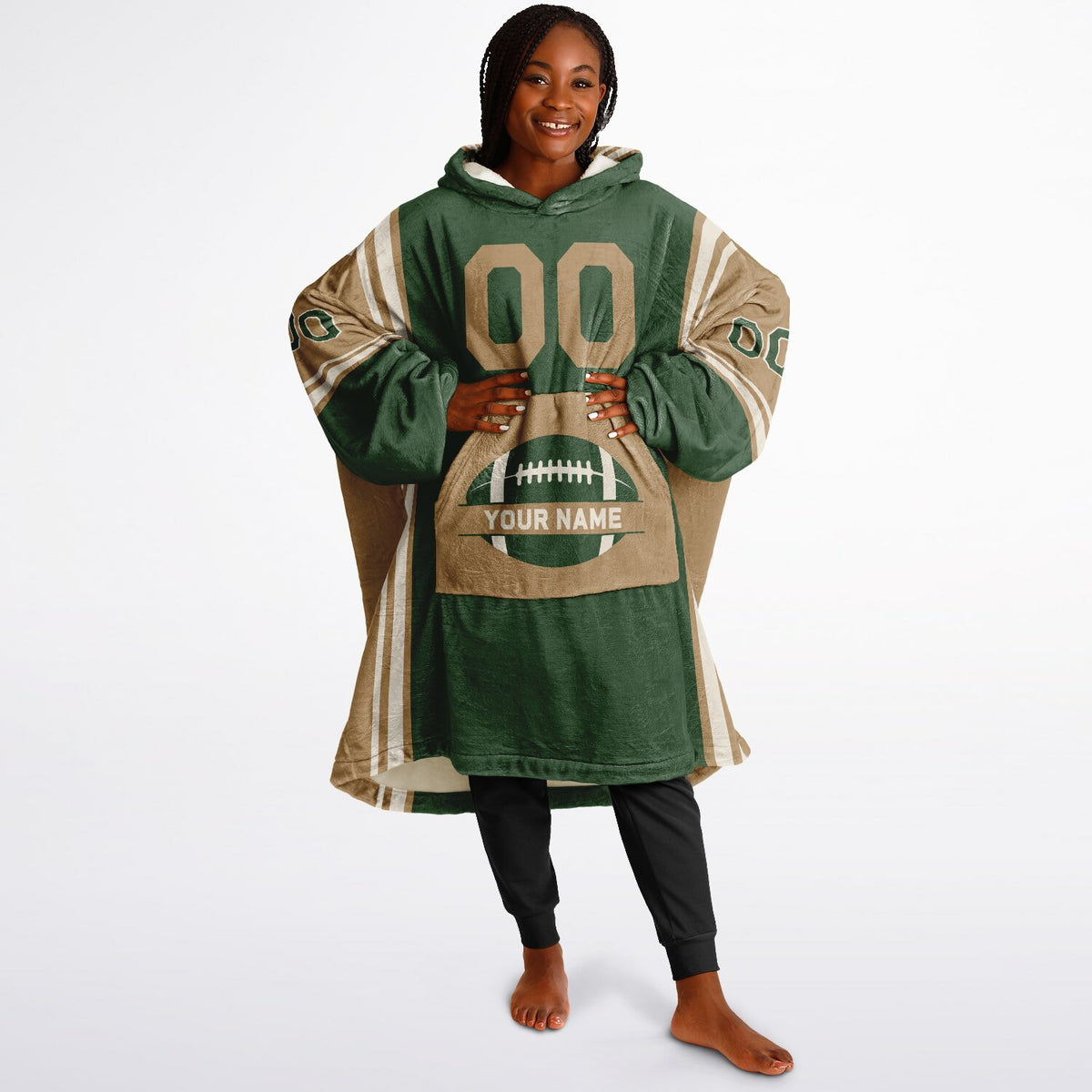 Forest Green Cream Camel Bold
