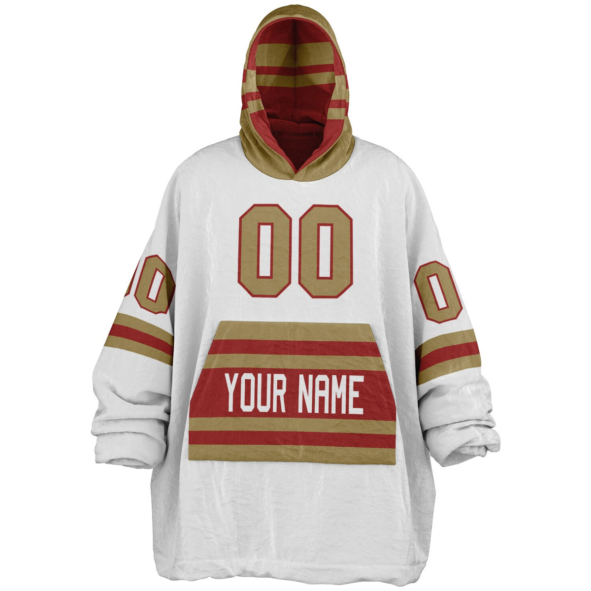Red Dark Gold Superfan Reversible