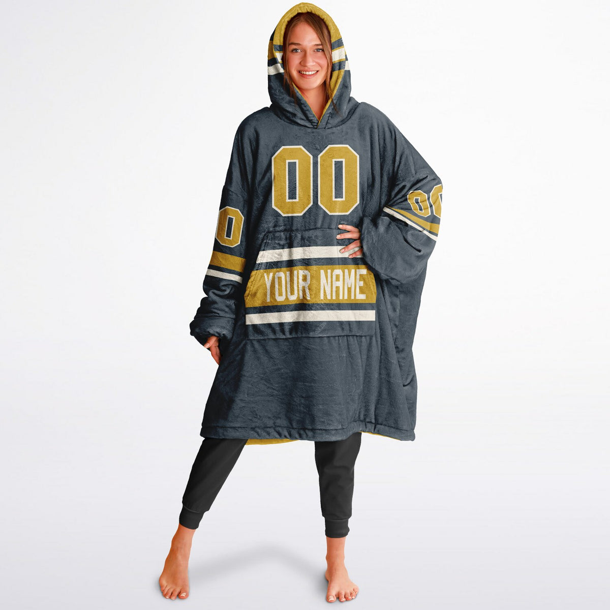 Charcoal Mustard Cream Superfan Reversible