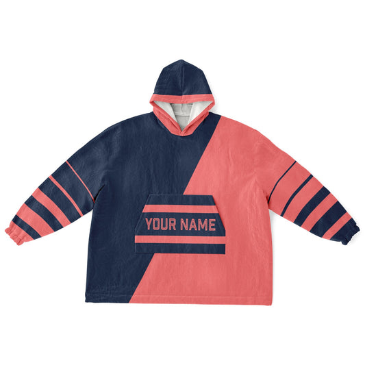 Navy & Electric Coral Split Decision