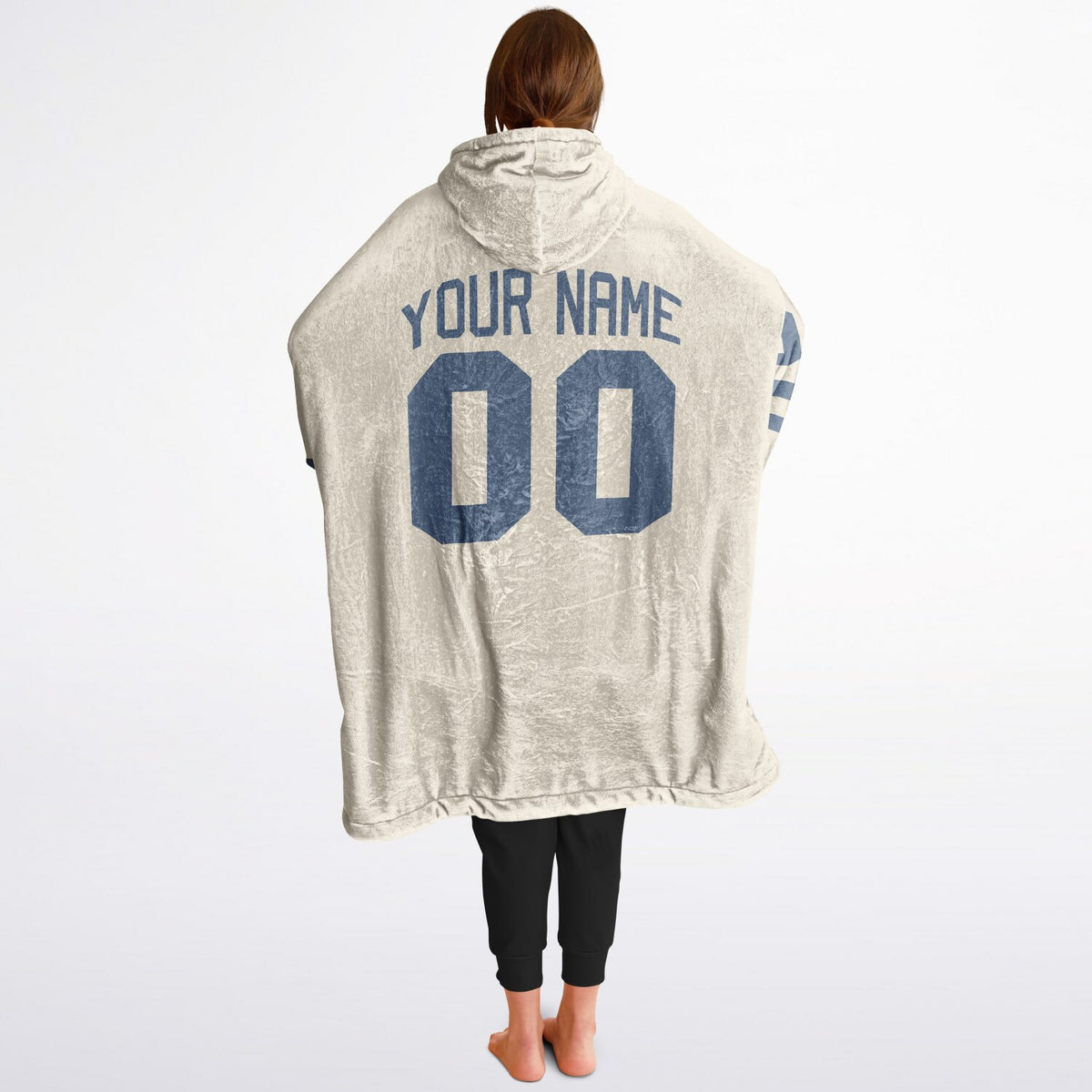 Slate Blue & Cream Superfan Reversible
