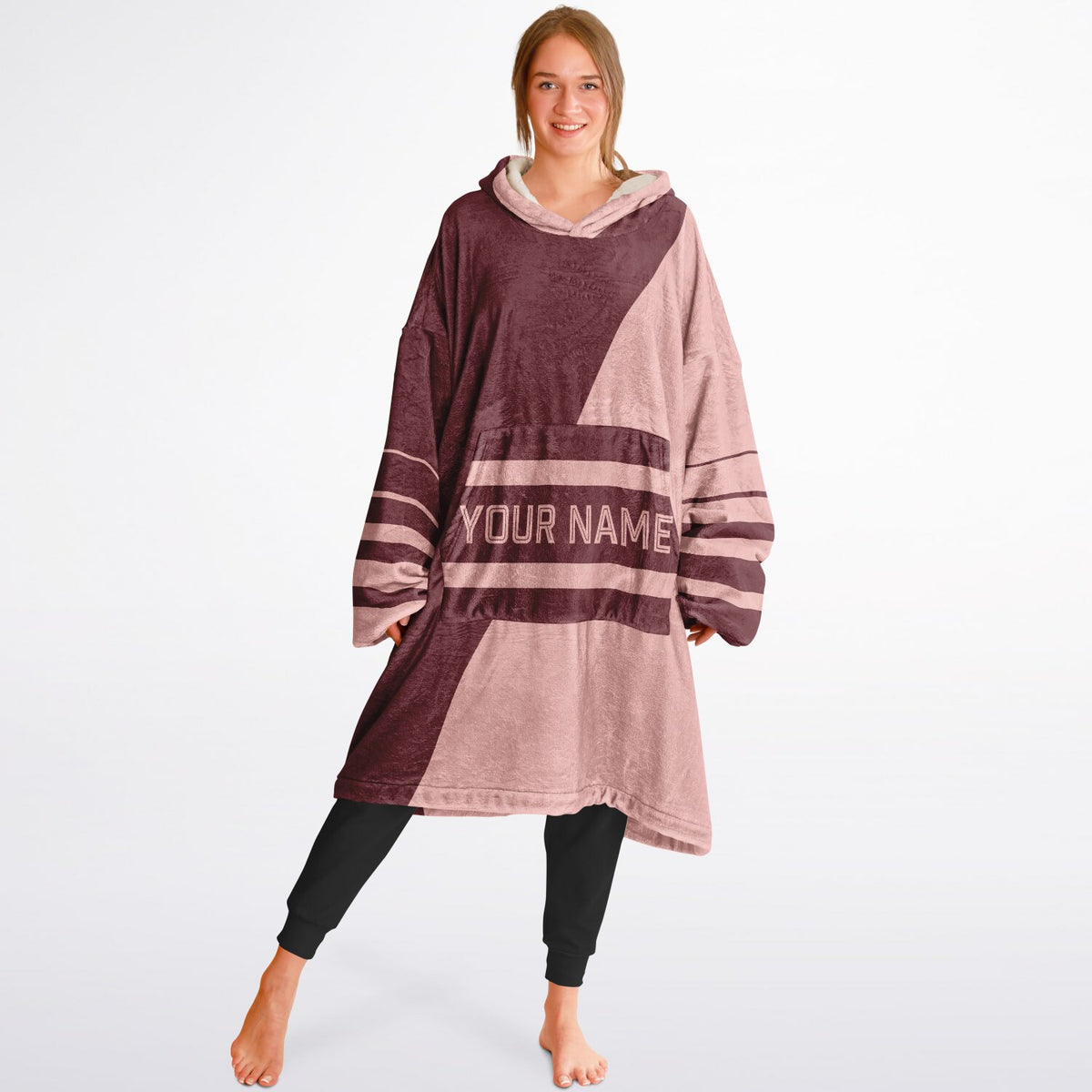 Burgundy & Blush Pink Split Decision