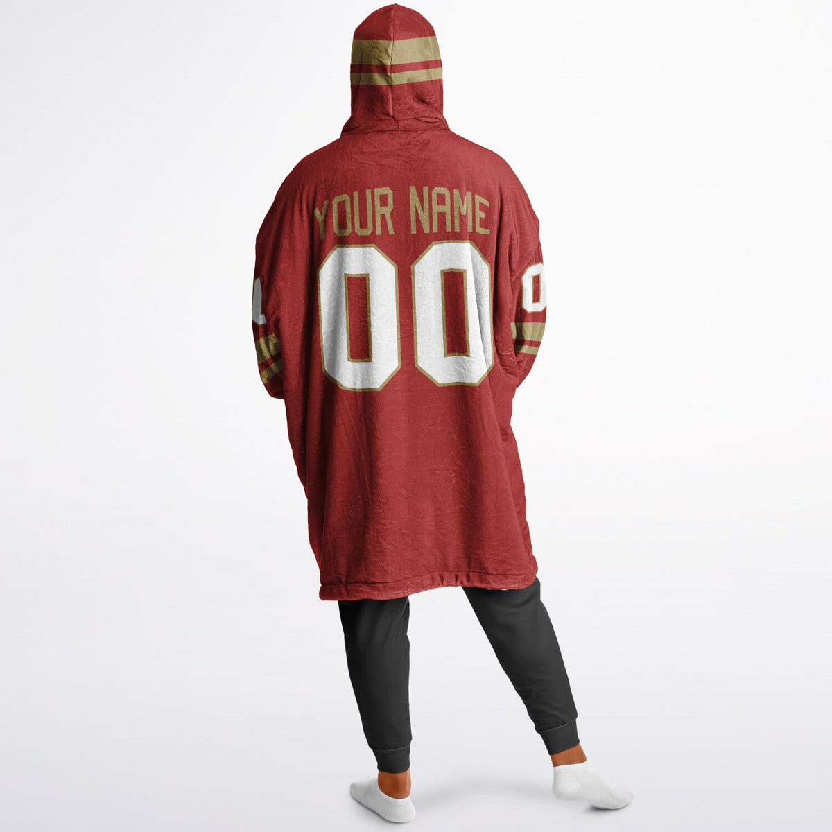 Red Dark Gold Superfan Reversible