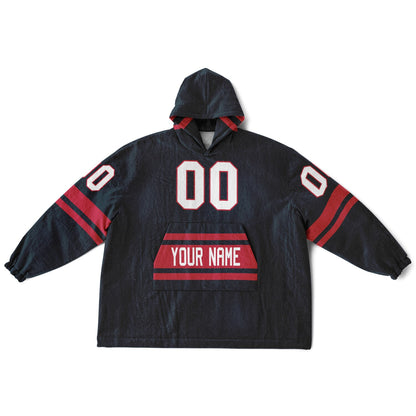 Deep Steel Blue/Red Superfan Reversible